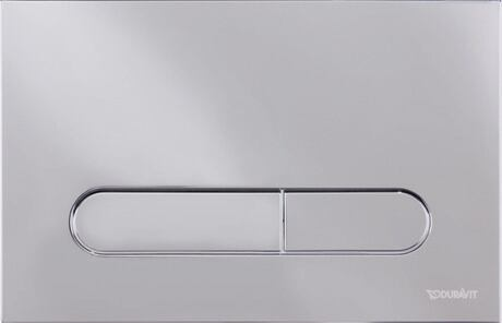 Duravit Клавиша смыва, DuraSystem, для унитаза, шгв 230*6,5*150,5, цвет хром WD5009021000/WF5100021010