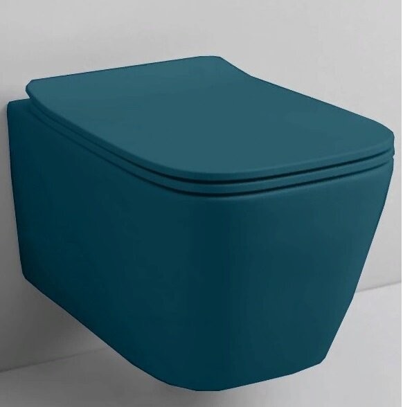 Унитаз Artceram A16 подвесной безободковый  цвет Green petrolio ASV003 42 00
