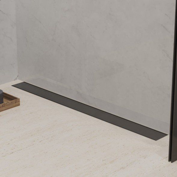 Paini Душевой лоток Klasik 850 мм D40, монтаж к стене, черный матовый