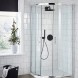 Paini 78PZ691TH Смеситель для душа Кокс с термостатом, с дивертором, встраиваемый, брашированный чёрный