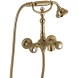 Emmevi The One Cloe, смеситель с ручным душем для ванны. Металлические ручки + прозрачные кристаллы, цвет бронза 98011SW/BR