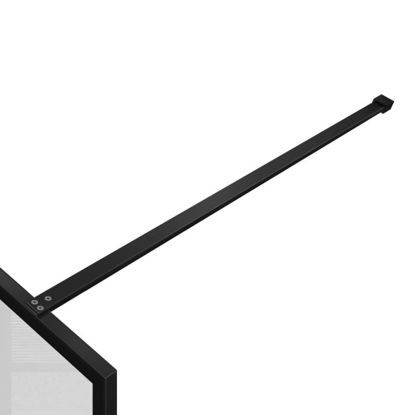 Vincea Душевая перегородка Волк-Ин (Walk-In) VSW-1HC800CFB, 800*2000, черный, стекло прозрачное/рифленое