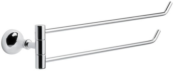 Поворотный полотенцедержатель. 2-х уровневый DC014, цвет хром DC014CR