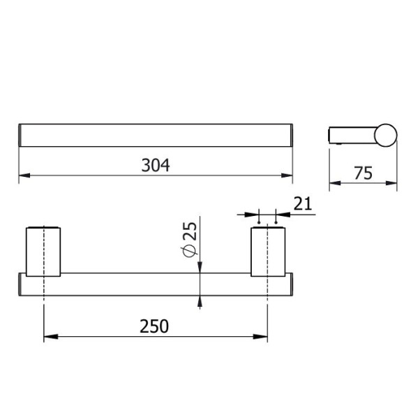 Поручень KLUDI VELA C 3198105 для ванны