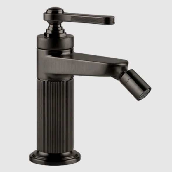 Gessi Смеситель для биде, VENTI20, цвет Черный брашированный металл  65007#707