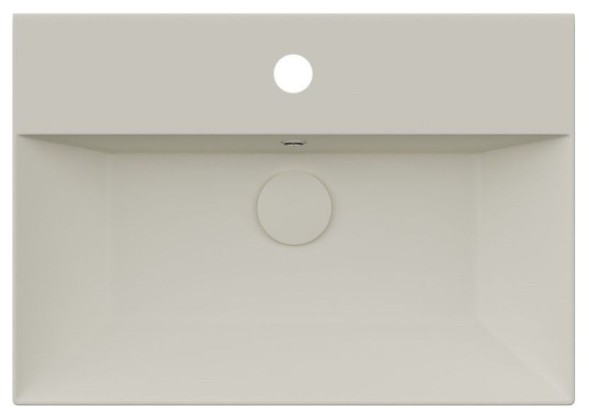Раковина ISVEA SistemaZ Frame накладная ШГВ 600*420*132 отверстия для смесителя 1 цвет слоновая кость матовый 10SF50060-2K