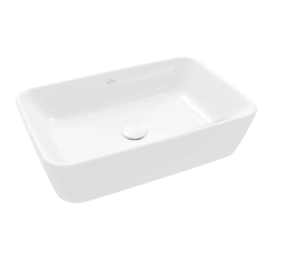Villeroy&amp;Boch Раковина, Architectura, шгв 600*400*155, отверстия для смесителя-отсутствуют, CeramicPlus, цвет-альпийский белый 5A2660R1