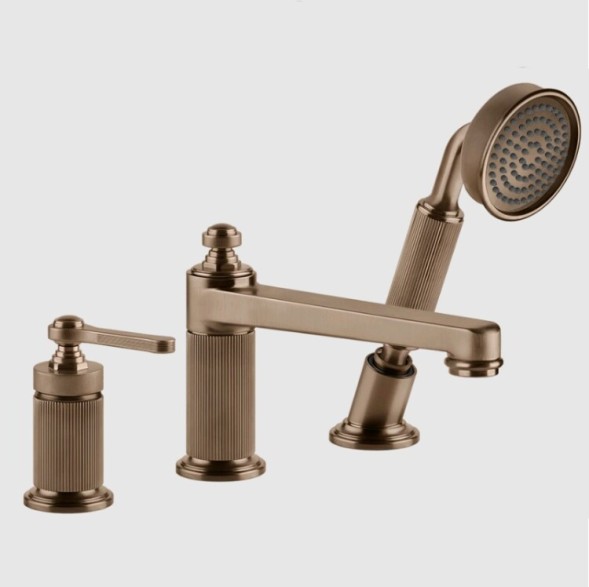 Gessi Смеситель для ванны и душа, VENTI20, цвет медь матовая  65037#708