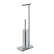 Стойка COLOMBO DESIGN SQUARE B9907.HPS1 напольная с держателем туалетной бумаги и ершиком цвет нержавеющая сталь