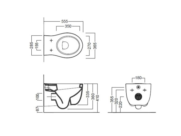 Унитаз HATRIA LE FIABE Y1AC01 подвесной цвет белый