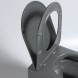 Vincea Унитаз подвесной Эво (Evo) VT1-34SMA безободковый, цвет антрацит матовый, ультратонкое микролифт сиденье