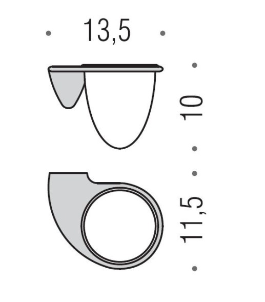 Стакан COLOMBO DESIGN KHALA B1802 настенный цвет хром