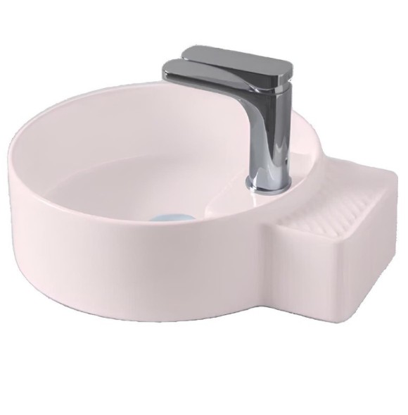 Раковина Artceram Cartesio накладная без отверстий  цвет Pink CAL004 33 99