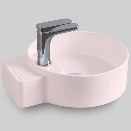 Раковина Artceram Cartesio накладная без отверстий  цвет Pink CAL004 33 99