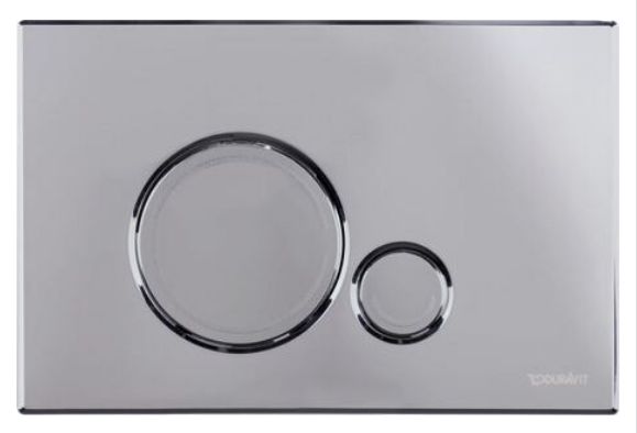 Duravit Клавиша смыва, DuraSystem, для унитаза, шгв 230*6,5*150,5, цвет хром WD5010021000/WF5120021010