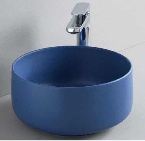 Раковина Artceram Cognac Quadro накладная  цвет blu zaffiro COL004 16 00