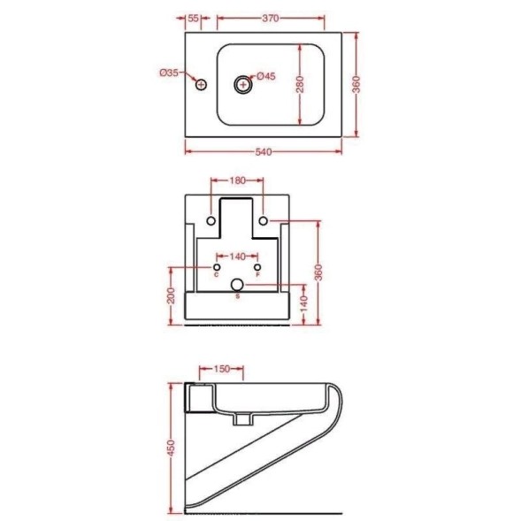 Биде Artceram La Fontana подвесной с одним отверстием цвет белый LFB001 01 00