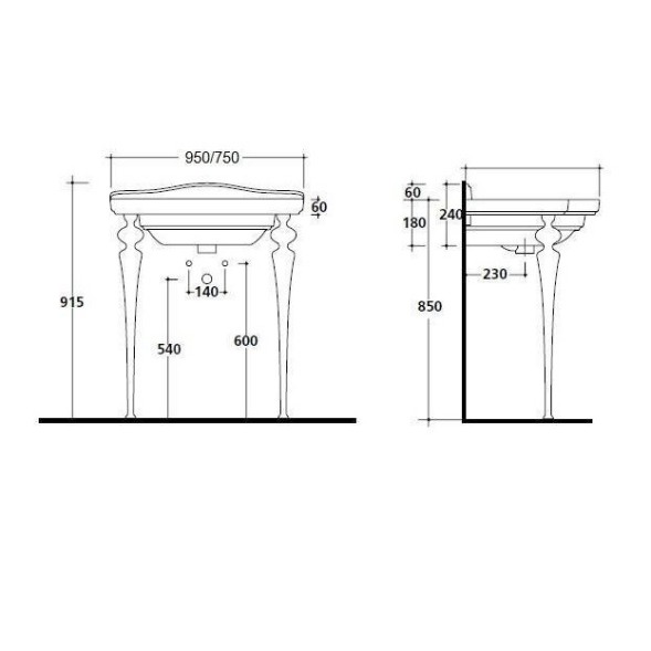 Консоль GALASSIA ETHOS 8447 NE напольная цвет черный глянцевый