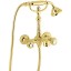 Emmevi The One Cloe, смеситель с ручным душем для ванны. Металлические ручки + прозрачные кристаллы, цвет золото 98011SW/OR