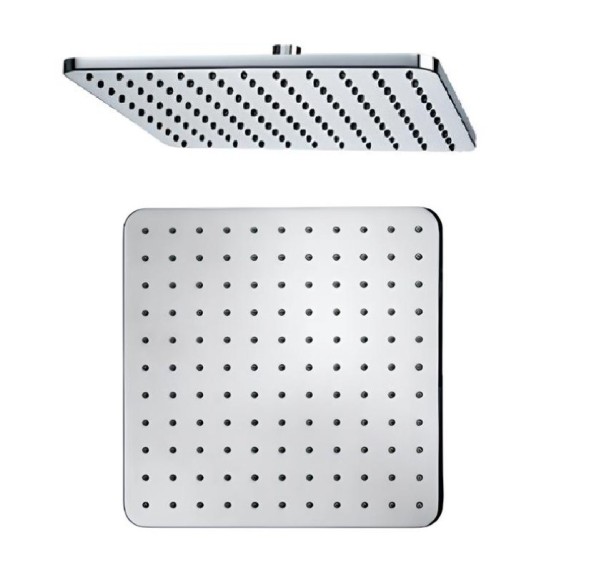 Верхний душ Bossini Cosmo H69598H.073 280x280 мм настенный с кронштейном Easy Clean цвет чёрный матовый