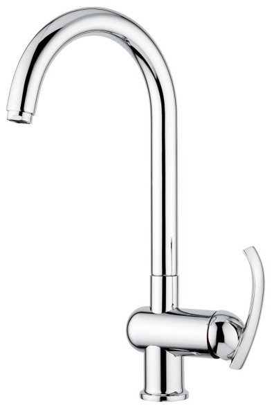 Emmevi Ramses, кухонный смеситель с поворотным изливом, цвет хром 72007CR