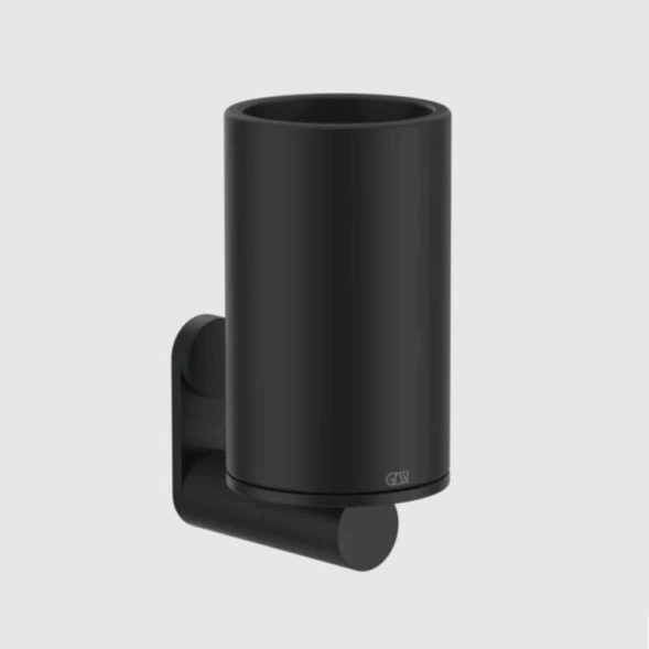 Gessi Стакан, 316, шгв 75*107.5*154, цвет чёрный#Матовая латунь  54708#727