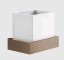 Gessi Стакан, Rettangolo, шгв 140*95*116.5, цвет белый#латунь  20807#710