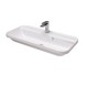 Hidra Gio,  встраиваемая прямоугольная раковина с закругленными краями 80x40x16,5h см, цвет белый матовый