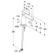 Смеситель KLUDI LOUVA 242820575 для раковины на одно отверстие однорычажный без донного клапана