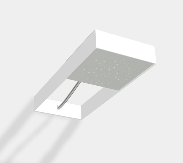 Верхний душ, Fima Carlo Frattini, Showerhead, цвет-белый матовый/хромF2991BCR