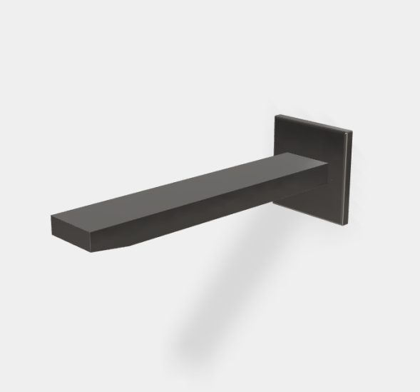 Излив, Fima Carlo Frattini, Shower accessories, цвет-хром черныйF2424CN