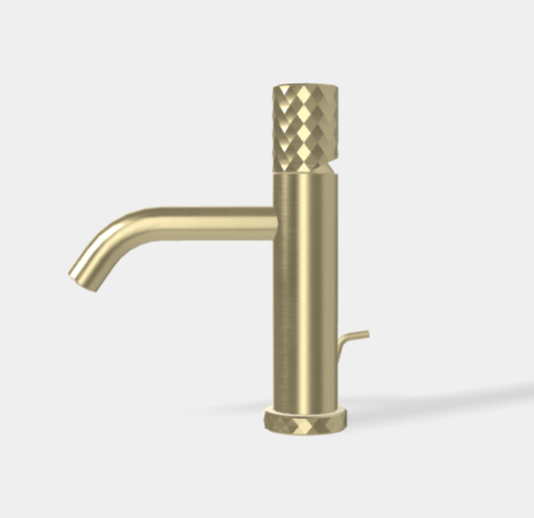 Смеситель для раковины, Fima Carlo Frattini, Spillo Tech, X COLLECTION, цвет-брашированный шампань F3031TXSXHS