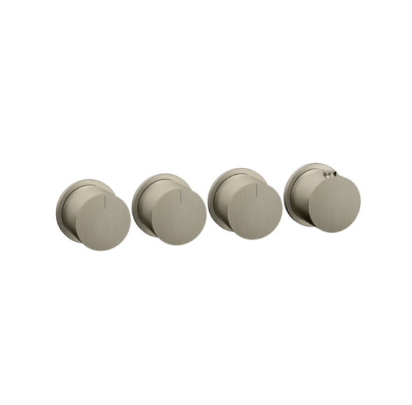 Gessi Смеситель для душа, Anello, на 3 потребителя, цвет Никель матовый