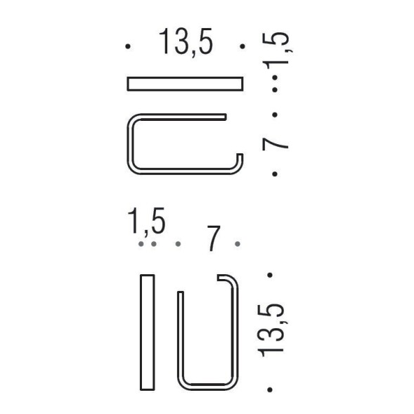 Держатель туалетной бумаги COLOMBO DESIGN TIME W4208 без крышки цвет хром