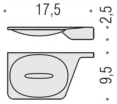 Мыльница COLOMBO DESIGN ALIZE B2501SX настенная цвет хром
