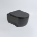 Vincea Унитаз подвесной Эво (Evo) VT1-34SMB безободковый, цвет черный матовый, ультратонкое микролифт сиденье