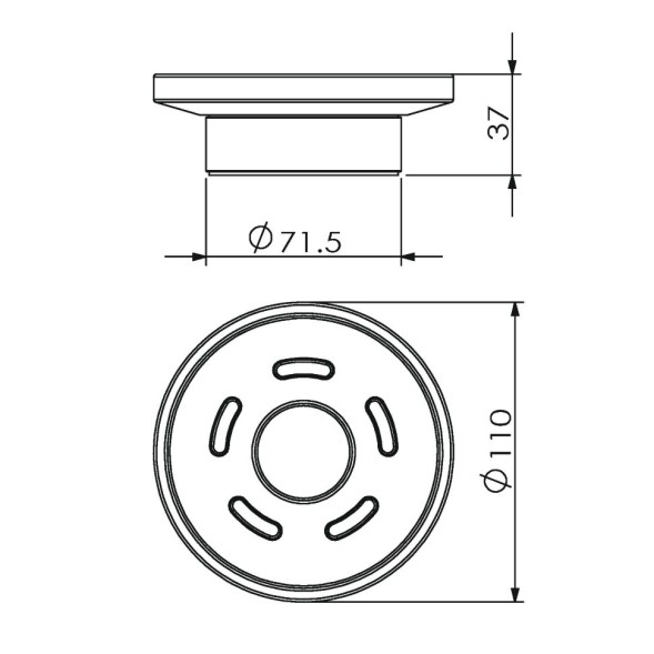 Мыльница LANGBERGER LUGANO 23017C настольная цвет хром