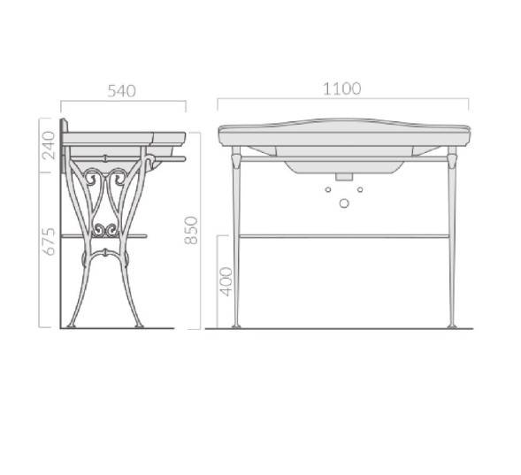 Консоль GALASSIA ETHOS 8448 напольная цвет