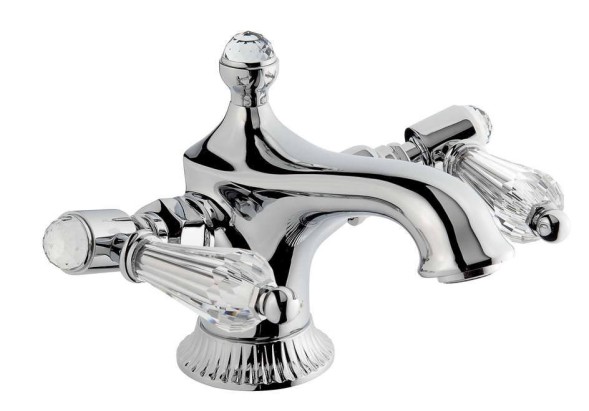 Emmevi The One Atena, смеситель для раковины. Прозрачные кристаллы Swarovski, цвет хром 98003LCSW/CR