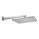 Верхний душ Bossini Cosmo H69598I.030 280х280 мм настенный с кронштейном 40 см Easy Clean цвет хром