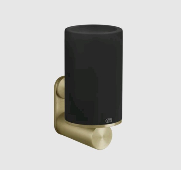 Gessi Стакан, 316, шгв 75*107.5*154, цвет чёрный#медь брашированная  54708#708