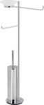 Stil Haus Hashi, стойка h73 см: стеклянный дозатор/полотенцедержатель/бумагодержатель/ёрш металлический, цвет белый матовый