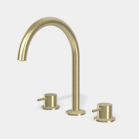 Смеситель для раковины, Fima Carlo Frattini, Spillo Up, цвет-шампань брашированная F3161HS