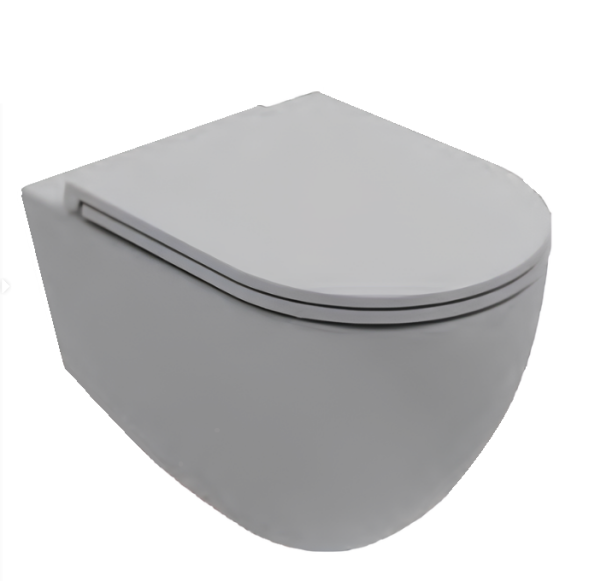 Унитаз ISVEA Infinity подвесной ШГВ 365*530*400 цвет серый бетон матовый 10NF02001-2V