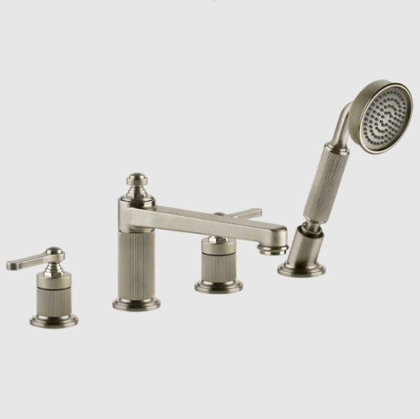 Gessi Смеситель для ванны и душа, VENTI20, цвет Никель матовый 65045#149