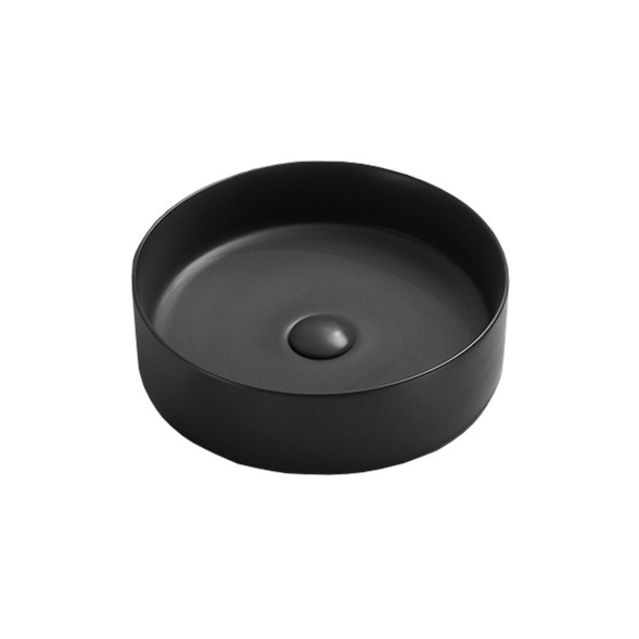 Vincea Раковина керамическая  VBS-216MB, 394*394*115, накладная, цвет матовый черный,
