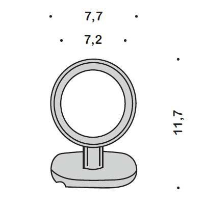 Держатель для фена COLOMBO DESIGN CONTRACT B9999 цвет хром