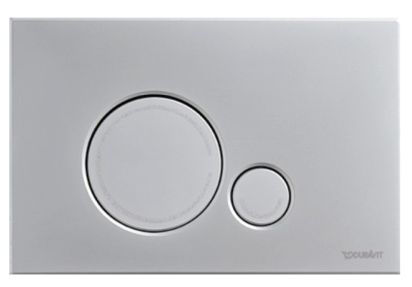 Duravit Клавиша смыва, DuraSystem, для унитаза, шгв 230*6,5*150,5, цвет хром матовый WD50100MC000/WF5120031010