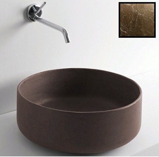 Раковина Artceram Cognac Quadro накладная  цвет bronze amani COL001 49 00