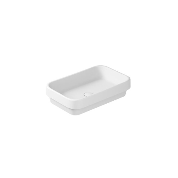 Раковина GALASSIA MEG11 5452 MT накладная без отверстий без перелива цвет белый матовый